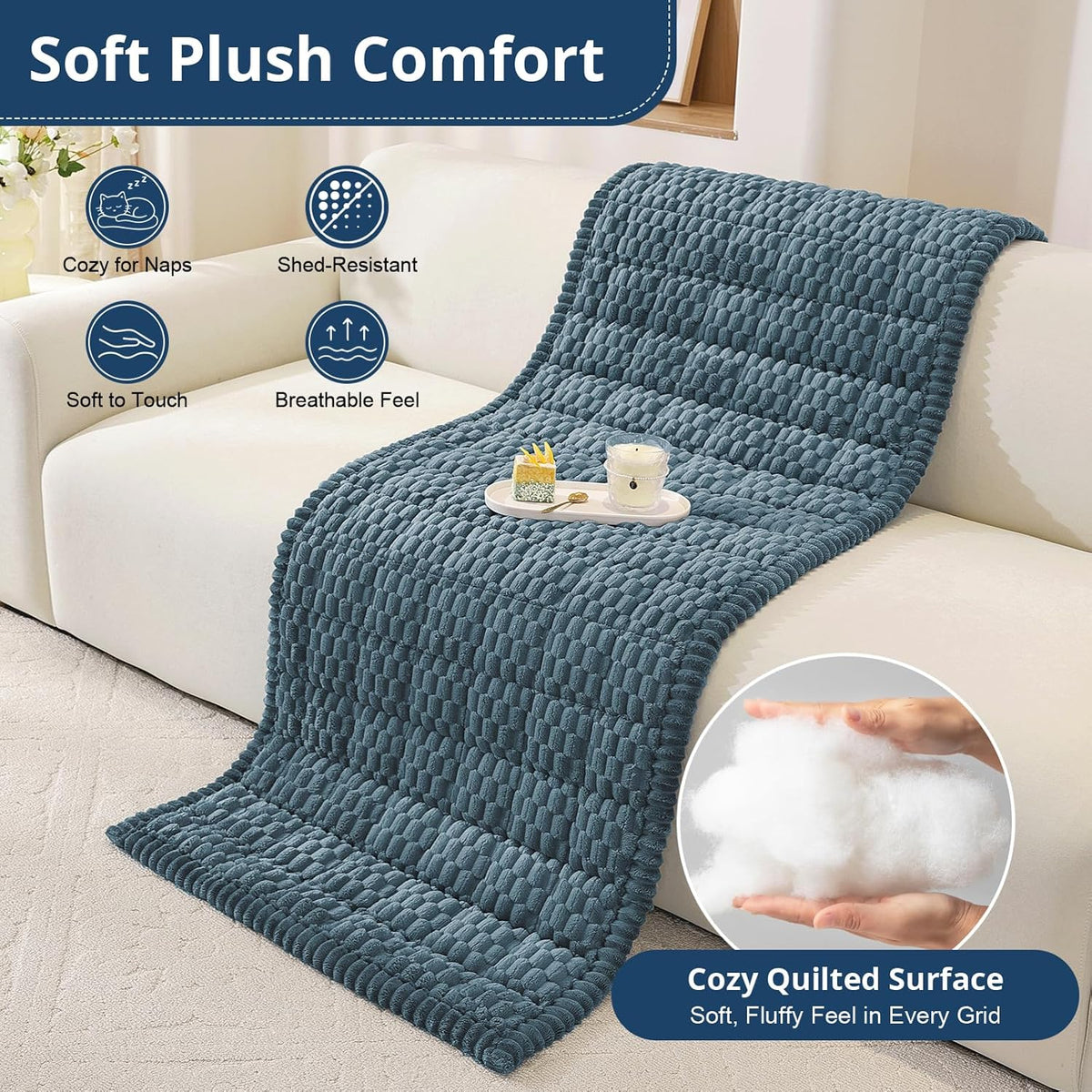 Couch Cover for Dogs, Washable Non Slip Sofa Cover for Pets | Soft Couch Covers for Sofa, Loveseat and Sectional, Furniture Protector Against Pet Hair & Dirt (27.6" x 59", Moss Green)