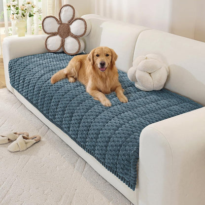 Couch Cover for Dogs, Washable Non Slip Sofa Cover for Pets | Soft Couch Covers for Sofa, Loveseat and Sectional, Furniture Protector Against Pet Hair & Dirt (27.6" x 59", Moss Green)