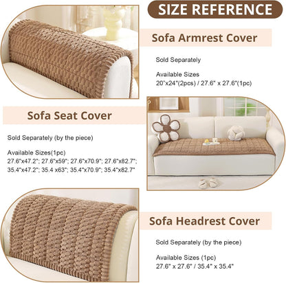 Couch Cover for Dogs, Washable Non Slip Sofa Cover for Pets | Soft Couch Covers for Sofa, Loveseat and Sectional, Furniture Protector Against Pet Hair & Dirt (27.6" x 59", Moss Green)