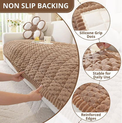 Couch Cover for Dogs, Washable Non Slip Sofa Cover for Pets | Soft Couch Covers for Sofa, Loveseat and Sectional, Furniture Protector Against Pet Hair & Dirt (27.6" x 59", Moss Green)