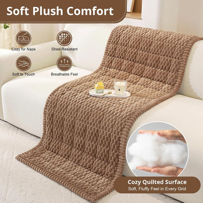 Couch Cover for Dogs, Washable Non Slip Sofa Cover for Pets | Soft Couch Covers for Sofa, Loveseat and Sectional, Furniture Protector Against Pet Hair & Dirt (27.6" x 59", Moss Green)