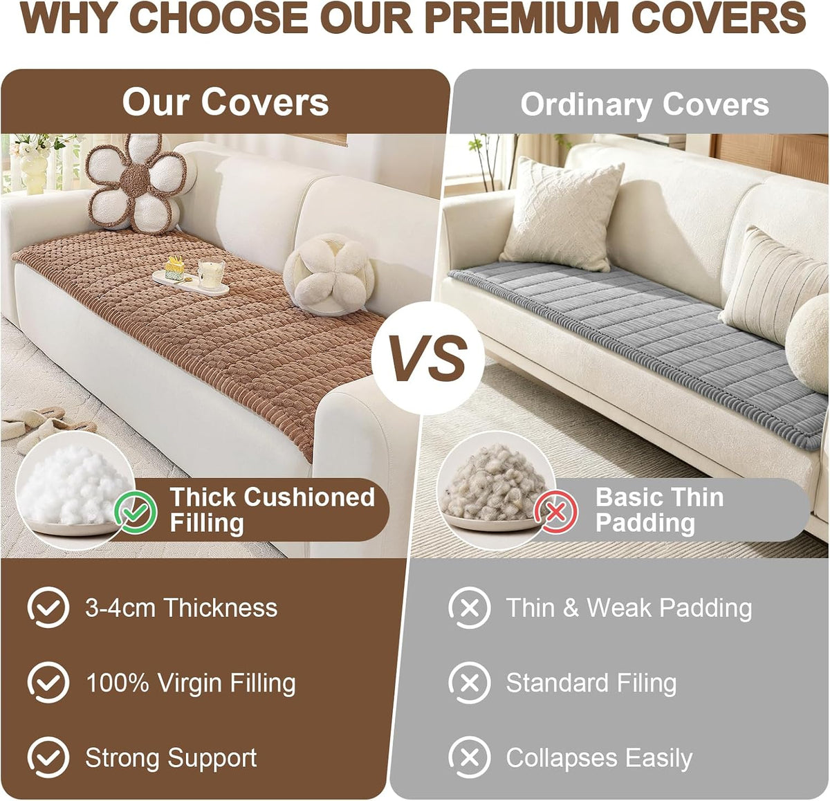 Couch Cover for Dogs, Washable Non Slip Sofa Cover for Pets | Soft Couch Covers for Sofa, Loveseat and Sectional, Furniture Protector Against Pet Hair & Dirt (27.6" x 59", Moss Green)