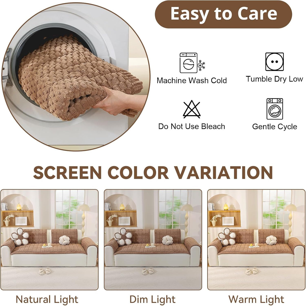 Couch Cover for Dogs, Washable Non Slip Sofa Cover for Pets | Soft Couch Covers for Sofa, Loveseat and Sectional, Furniture Protector Against Pet Hair & Dirt (27.6" x 59", Moss Green)