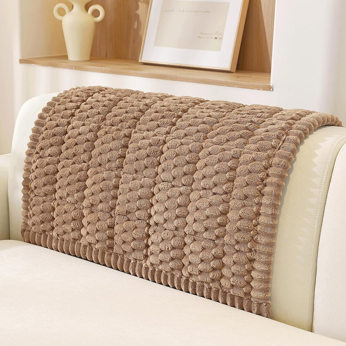 Couch Cover for Dogs, Washable Non Slip Sofa Cover for Pets | Soft Couch Covers for Sofa, Loveseat and Sectional, Furniture Protector Against Pet Hair & Dirt (27.6" x 59", Moss Green)