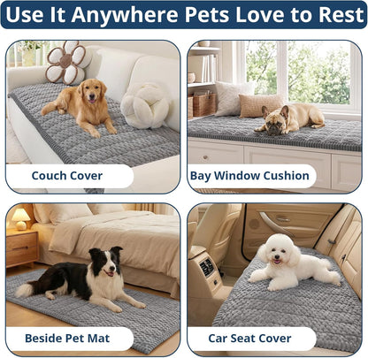 Couch Cover for Dogs, Washable Non Slip Sofa Cover for Pets | Soft Couch Covers for Sofa, Loveseat and Sectional, Furniture Protector Against Pet Hair & Dirt (27.6" x 59", Moss Green)