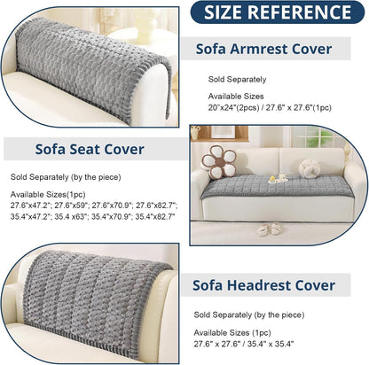 Couch Cover for Dogs, Washable Non Slip Sofa Cover for Pets | Soft Couch Covers for Sofa, Loveseat and Sectional, Furniture Protector Against Pet Hair & Dirt (27.6" x 59", Moss Green)