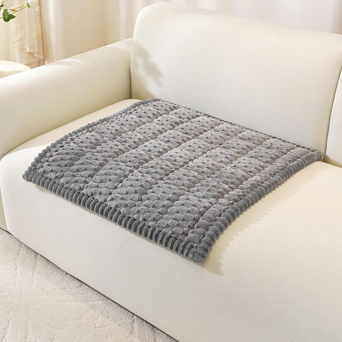 Couch Cover for Dogs, Washable Non Slip Sofa Cover for Pets | Soft Couch Covers for Sofa, Loveseat and Sectional, Furniture Protector Against Pet Hair & Dirt (27.6" x 59", Moss Green)