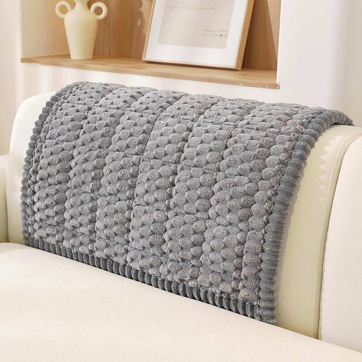 Couch Cover for Dogs, Washable Non Slip Sofa Cover for Pets | Soft Couch Covers for Sofa, Loveseat and Sectional, Furniture Protector Against Pet Hair & Dirt (27.6" x 59", Moss Green)