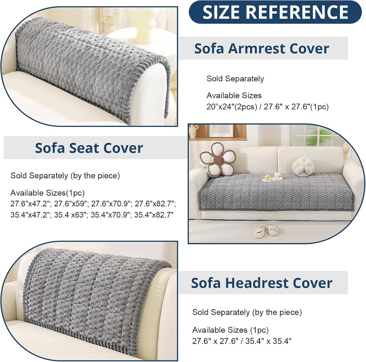 Couch Cover for Dogs, Washable Non Slip Sofa Cover for Pets | Soft Couch Covers for Sofa, Loveseat and Sectional, Furniture Protector Against Pet Hair & Dirt (27.6" x 59", Moss Green)