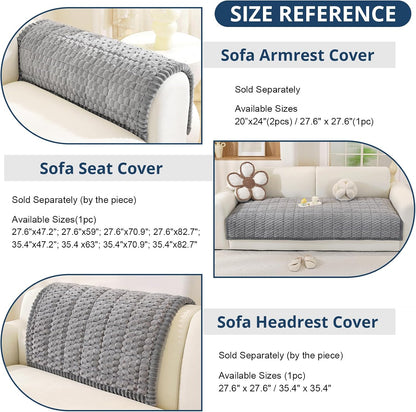 Couch Cover for Dogs, Washable Non Slip Sofa Cover for Pets | Soft Couch Covers for Sofa, Loveseat and Sectional, Furniture Protector Against Pet Hair & Dirt (27.6" x 59", Moss Green)