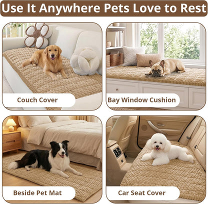 Couch Cover for Dogs, Washable Non Slip Sofa Cover for Pets | Soft Couch Covers for Sofa, Loveseat and Sectional, Furniture Protector Against Pet Hair & Dirt (27.6" x 59", Moss Green)