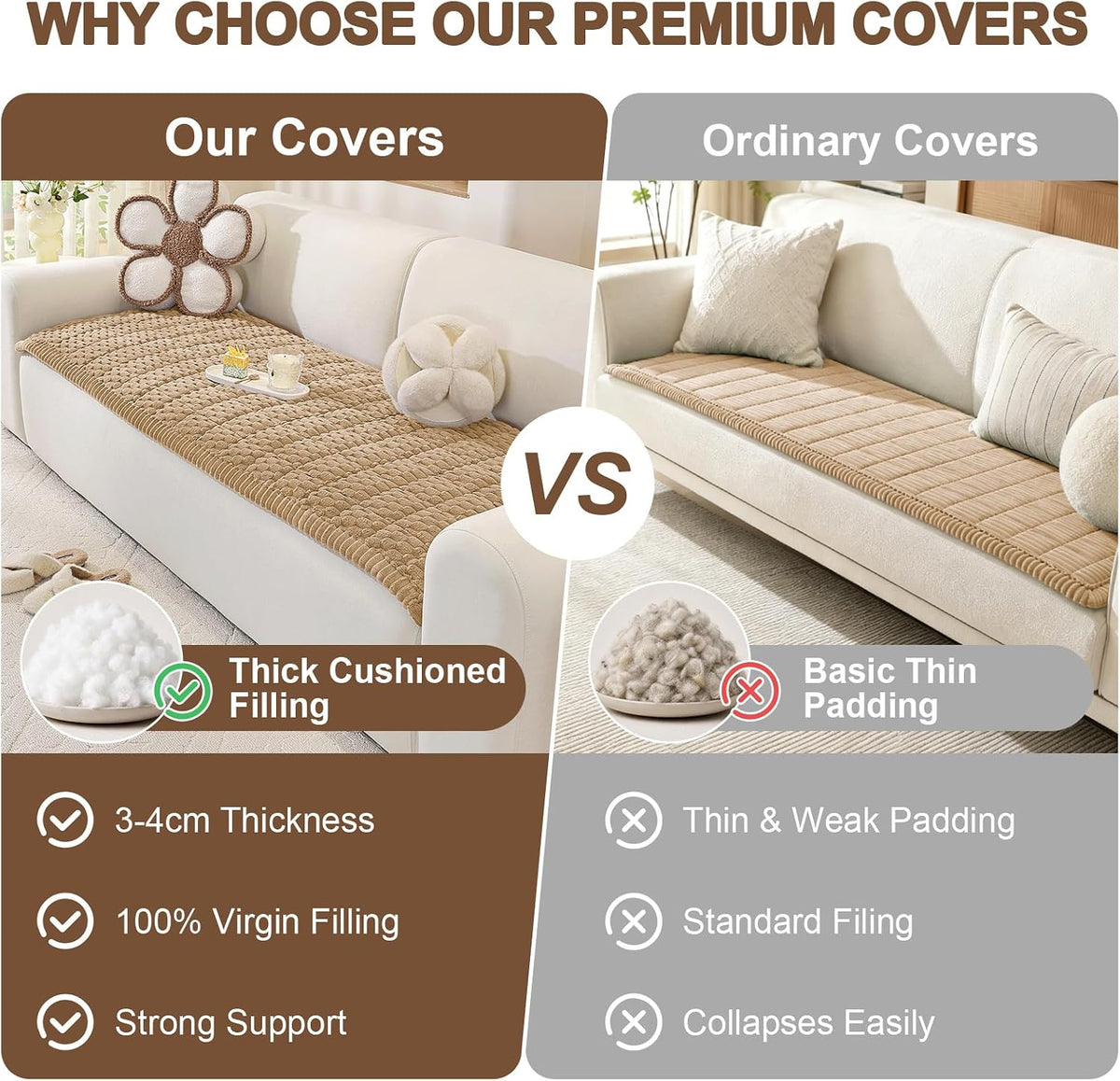 Couch Cover for Dogs, Washable Non Slip Sofa Cover for Pets | Soft Couch Covers for Sofa, Loveseat and Sectional, Furniture Protector Against Pet Hair & Dirt (27.6" x 59", Moss Green)