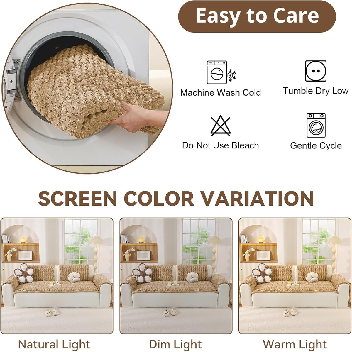 Couch Cover for Dogs, Washable Non Slip Sofa Cover for Pets | Soft Couch Covers for Sofa, Loveseat and Sectional, Furniture Protector Against Pet Hair & Dirt (27.6" x 59", Moss Green)