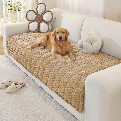 Couch Cover for Dogs, Washable Non Slip Sofa Cover for Pets | Soft Couch Covers for Sofa, Loveseat and Sectional, Furniture Protector Against Pet Hair & Dirt (27.6" x 59", Moss Green)