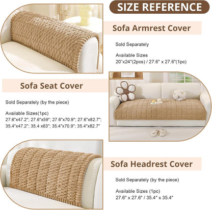 Couch Cover for Dogs, Washable Non Slip Sofa Cover for Pets | Soft Couch Covers for Sofa, Loveseat and Sectional, Furniture Protector Against Pet Hair & Dirt (27.6" x 59", Moss Green)