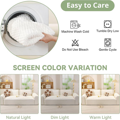 Couch Cover for Dogs, Washable Non Slip Sofa Cover for Pets | Soft Couch Covers for Sofa, Loveseat and Sectional, Furniture Protector Against Pet Hair & Dirt (27.6" x 59", Moss Green)