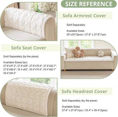 Couch Cover for Dogs, Washable Non Slip Sofa Cover for Pets | Soft Couch Covers for Sofa, Loveseat and Sectional, Furniture Protector Against Pet Hair & Dirt (27.6" x 59", Moss Green)
