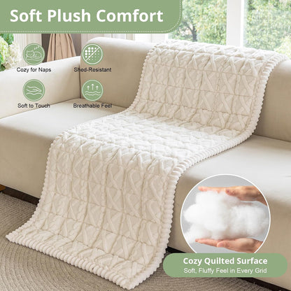 Couch Cover for Dogs, Washable Non Slip Sofa Cover for Pets | Soft Couch Covers for Sofa, Loveseat and Sectional, Furniture Protector Against Pet Hair & Dirt (27.6" x 59", Moss Green)