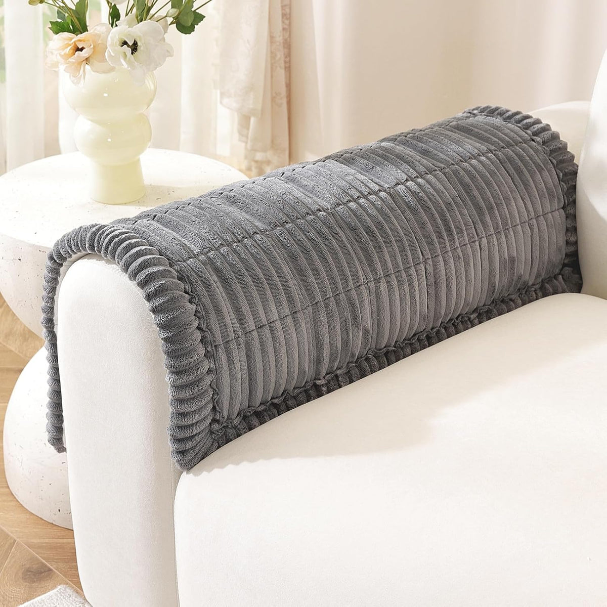 Couch Cover for Dogs, Washable Non Slip Sofa Cover for Pets | Soft Couch Covers for Sofa, Loveseat and Sectional, Furniture Protector Against Pet Hair & Dirt (27.6" x 59", Moss Green)