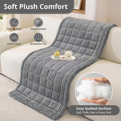 Couch Cover for Dogs, Washable Non Slip Sofa Cover for Pets | Soft Couch Covers for Sofa, Loveseat and Sectional, Furniture Protector Against Pet Hair & Dirt (27.6" x 59", Moss Green)