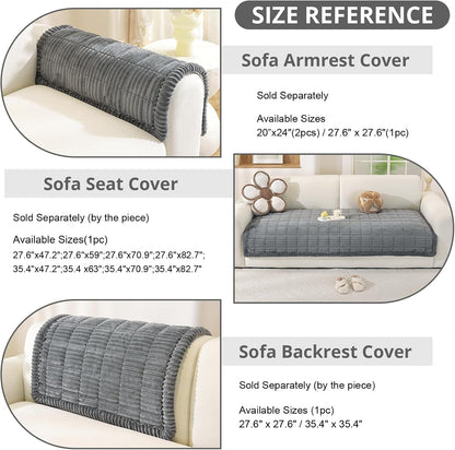 Couch Cover for Dogs, Washable Non Slip Sofa Cover for Pets | Soft Couch Covers for Sofa, Loveseat and Sectional, Furniture Protector Against Pet Hair & Dirt (27.6" x 59", Moss Green)