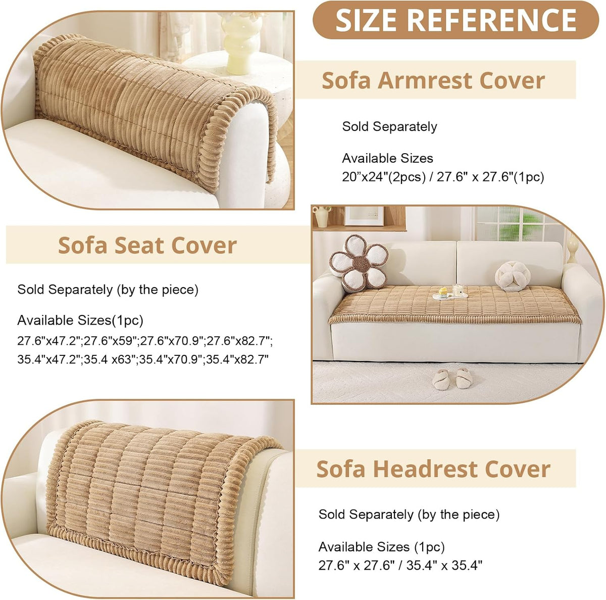 Couch Cover for Dogs, Washable Non Slip Sofa Cover for Pets | Soft Couch Covers for Sofa, Loveseat and Sectional, Furniture Protector Against Pet Hair & Dirt (27.6" x 59", Moss Green)