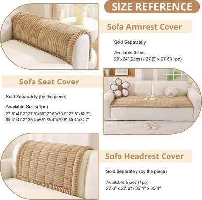 Couch Cover for Dogs, Washable Non Slip Sofa Cover for Pets | Soft Couch Covers for Sofa, Loveseat and Sectional, Furniture Protector Against Pet Hair & Dirt (27.6" x 59", Moss Green)