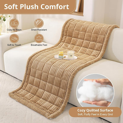 Couch Cover for Dogs, Washable Non Slip Sofa Cover for Pets | Soft Couch Covers for Sofa, Loveseat and Sectional, Furniture Protector Against Pet Hair & Dirt (27.6" x 59", Moss Green)