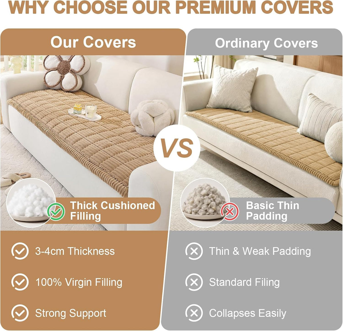 Couch Cover for Dogs, Washable Non Slip Sofa Cover for Pets | Soft Couch Covers for Sofa, Loveseat and Sectional, Furniture Protector Against Pet Hair & Dirt (27.6" x 59", Moss Green)