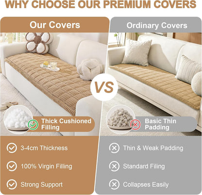 Couch Cover for Dogs, Washable Non Slip Sofa Cover for Pets | Soft Couch Covers for Sofa, Loveseat and Sectional, Furniture Protector Against Pet Hair & Dirt (27.6" x 59", Moss Green)
