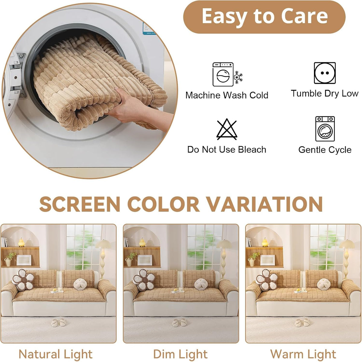 Couch Cover for Dogs, Washable Non Slip Sofa Cover for Pets | Soft Couch Covers for Sofa, Loveseat and Sectional, Furniture Protector Against Pet Hair & Dirt (27.6" x 59", Moss Green)