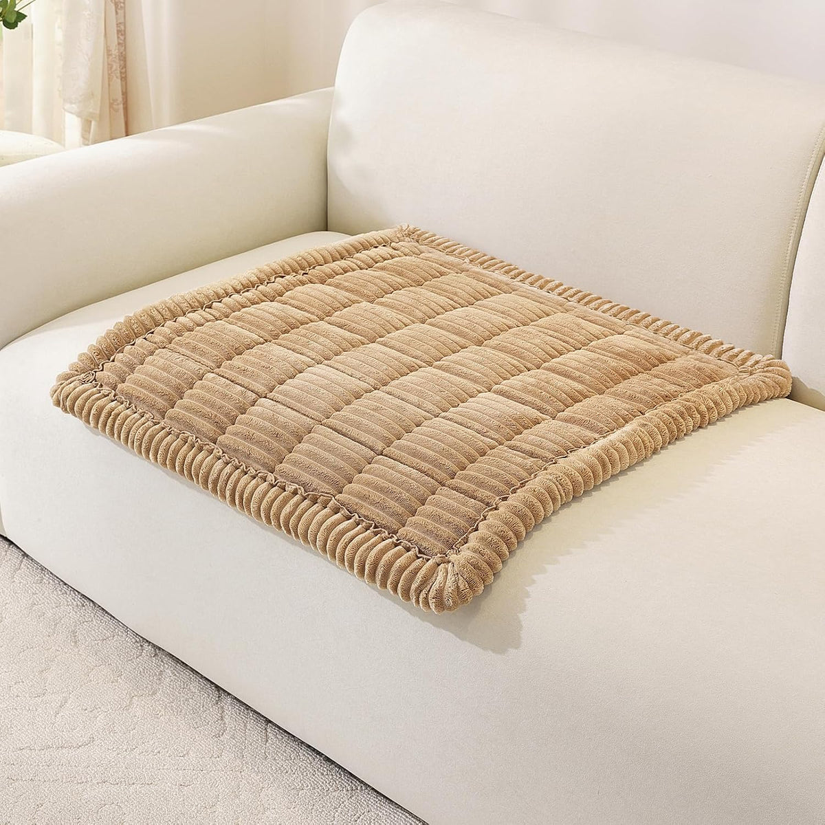 Couch Cover for Dogs, Washable Non Slip Sofa Cover for Pets | Soft Couch Covers for Sofa, Loveseat and Sectional, Furniture Protector Against Pet Hair & Dirt (27.6" x 59", Moss Green)