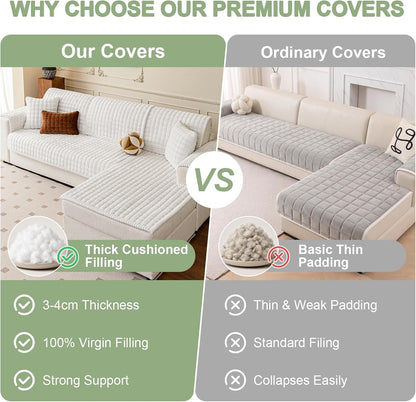 Couch Cover for Dogs, Washable Non Slip Sofa Cover for Pets | Soft Couch Covers for Sofa, Loveseat and Sectional, Furniture Protector Against Pet Hair & Dirt (27.6" x 59", Moss Green)