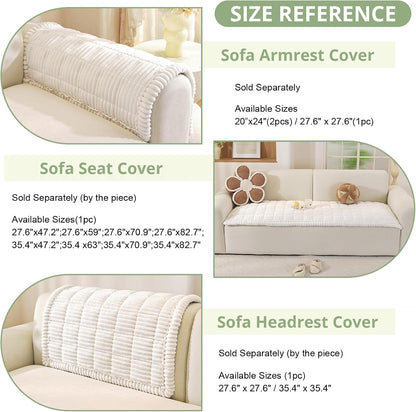 Couch Cover for Dogs, Washable Non Slip Sofa Cover for Pets | Soft Couch Covers for Sofa, Loveseat and Sectional, Furniture Protector Against Pet Hair & Dirt (27.6" x 59", Moss Green)