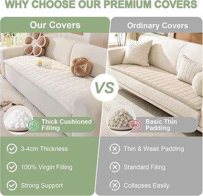 Couch Cover for Dogs, Washable Non Slip Sofa Cover for Pets | Soft Couch Covers for Sofa, Loveseat and Sectional, Furniture Protector Against Pet Hair & Dirt (27.6" x 59", Moss Green)