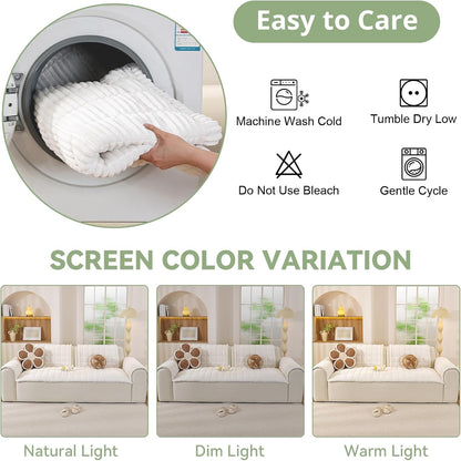 Couch Cover for Dogs, Washable Non Slip Sofa Cover for Pets | Soft Couch Covers for Sofa, Loveseat and Sectional, Furniture Protector Against Pet Hair & Dirt (27.6" x 59", Moss Green)