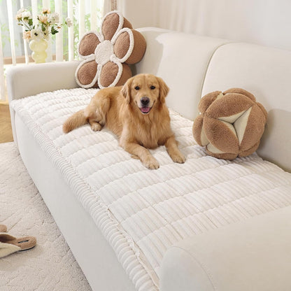 Couch Cover for Dogs, Washable Non Slip Sofa Cover for Pets | Soft Couch Covers for Sofa, Loveseat and Sectional, Furniture Protector Against Pet Hair & Dirt (27.6" x 59", Moss Green)