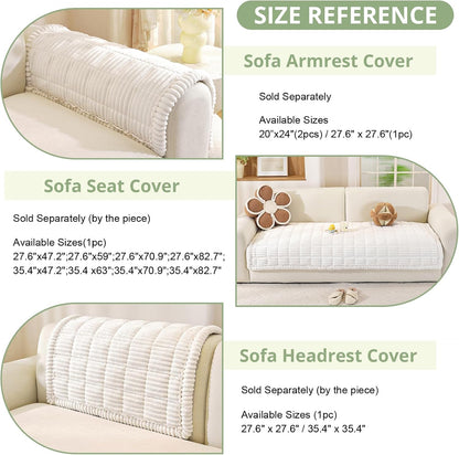 Couch Cover for Dogs, Washable Non Slip Sofa Cover for Pets | Soft Couch Covers for Sofa, Loveseat and Sectional, Furniture Protector Against Pet Hair & Dirt (27.6" x 59", Moss Green)