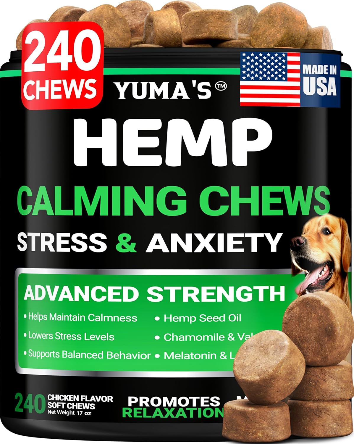 Dog Allergy Relief Chews - 240 Immune Treats, Dog Itching Skin Relief Pills