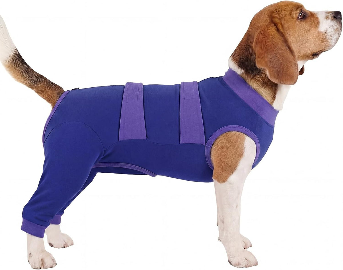 Dog Recovery Suit, Spay/Neuter Surgery Onesie for Dogs, Pink, XL