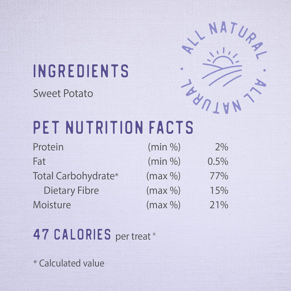 Sweet Potato Chews for Dogs 9.3 OZ