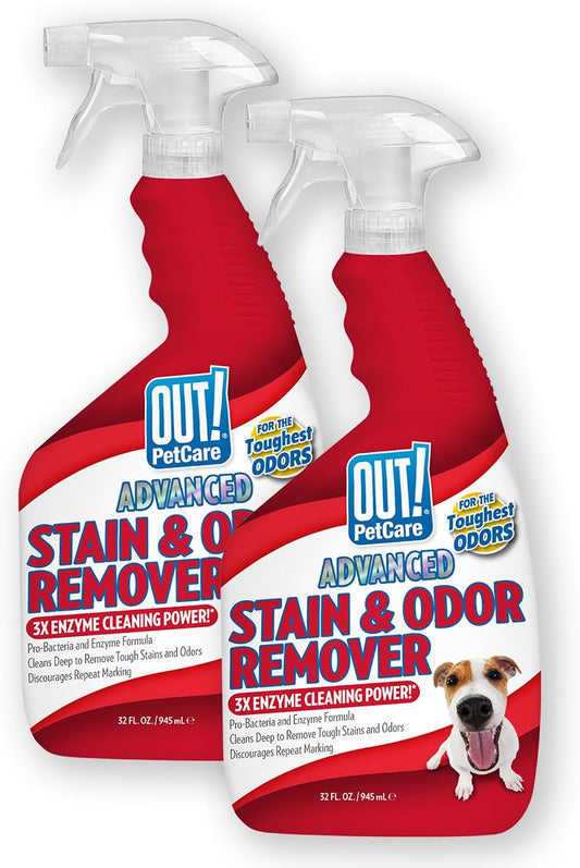 ! PetCare Pet Stain & Odor Remover, Carpet Cleaner, 32oz (2 Pack)