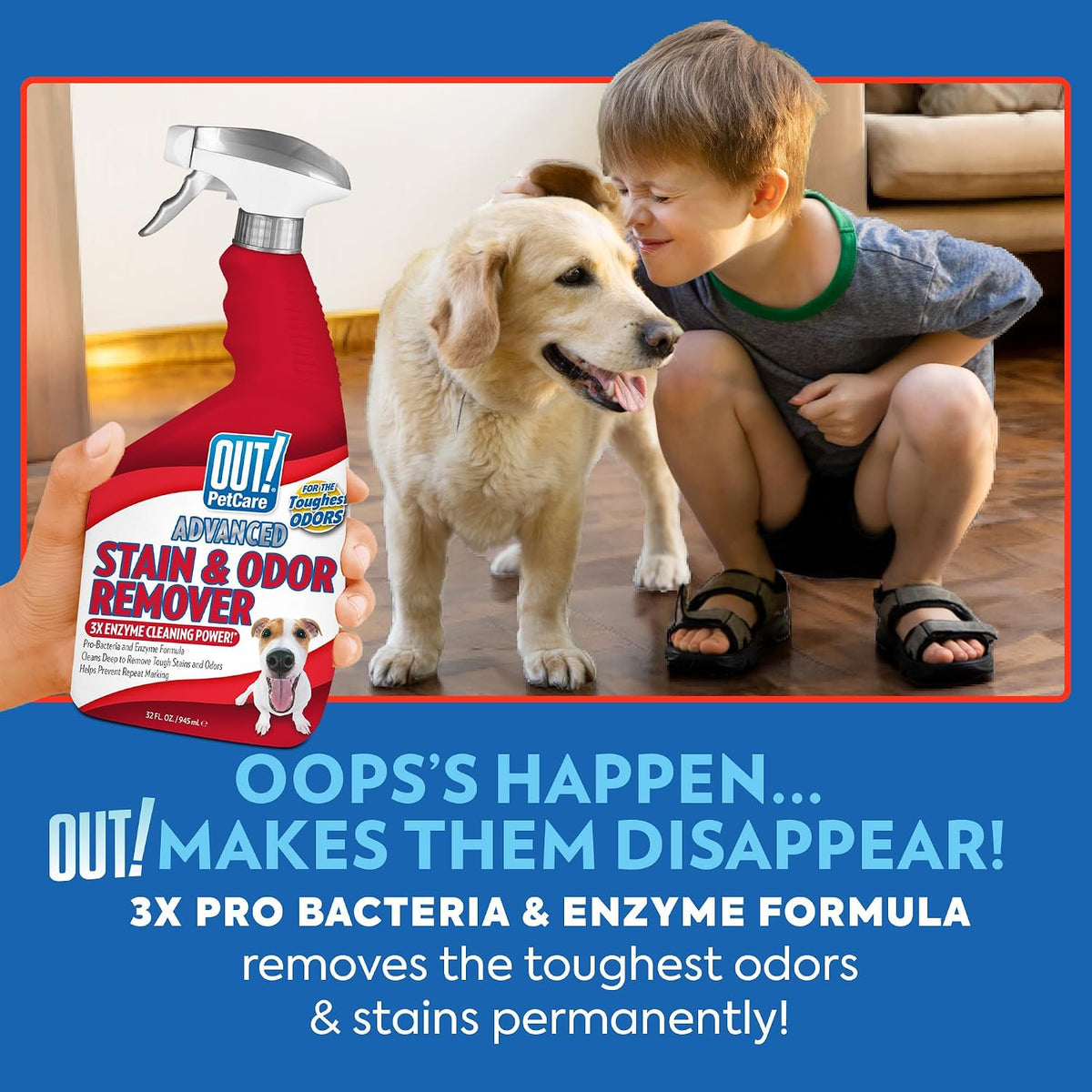 ! PetCare Pet Stain & Odor Remover, Carpet Cleaner, 32oz (2 Pack)