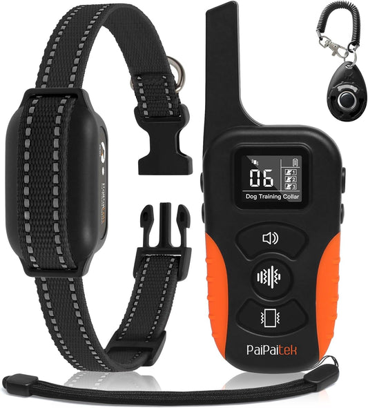 No Shock Dog Training Collar with Remote, Only Vibration & Beep