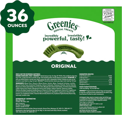 Large Natural Dental Dog Treats, Original Flavor