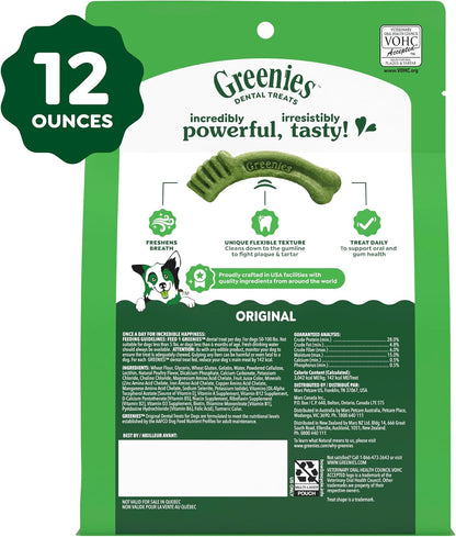 Large Natural Dental Dog Treats, Original Flavor