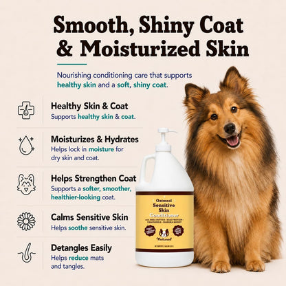 Sensitive Skin Dog Shampoo – Hypoallergenic Oatmeal Anti Itch Shampoo for Dogs, Gentle Puppy & Dog Wash with Aloe Vera, Manuka Honey & Chamomile, Odor Control, 12 oz