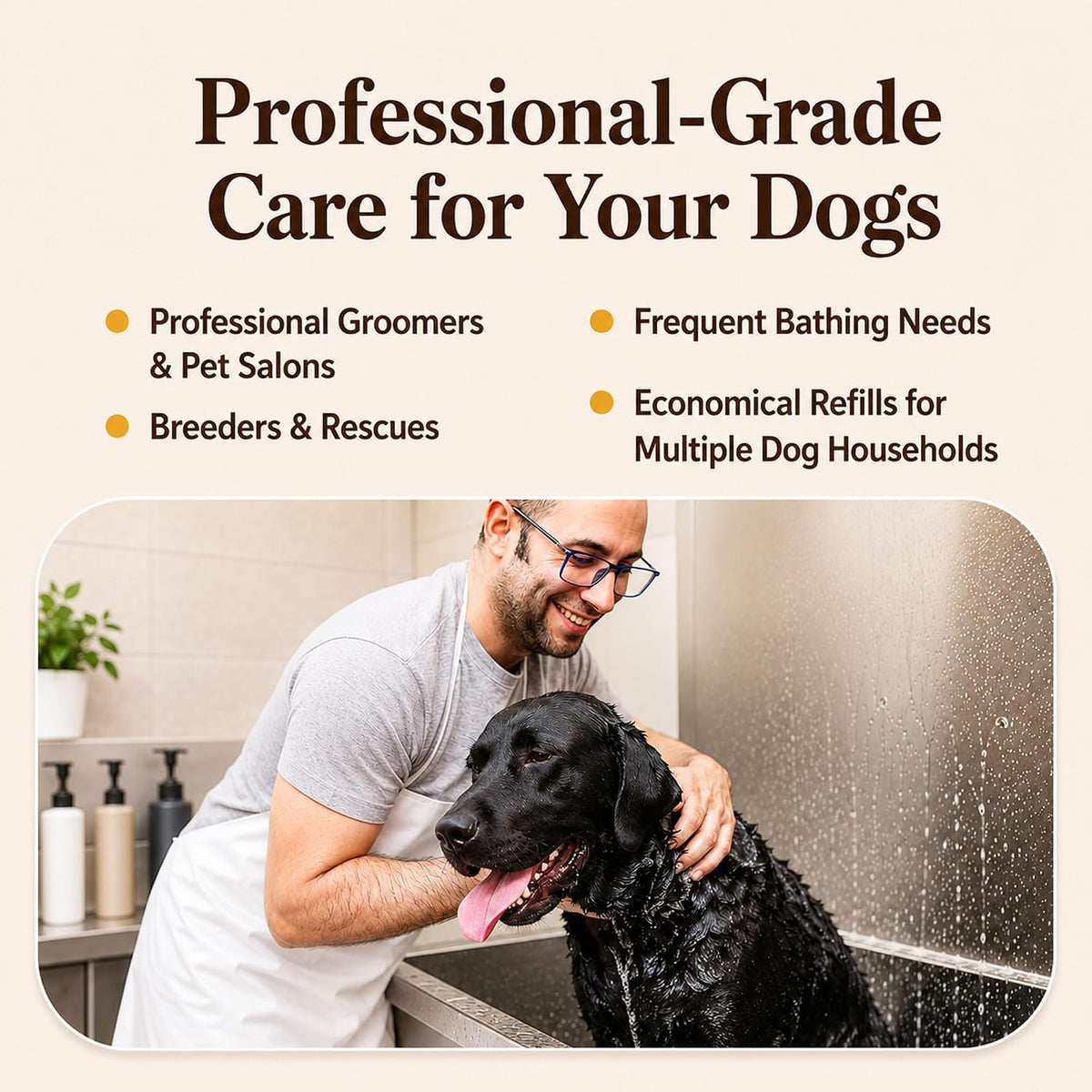 Sensitive Skin Dog Shampoo – Hypoallergenic Oatmeal Anti Itch Shampoo for Dogs, Gentle Puppy & Dog Wash with Aloe Vera, Manuka Honey & Chamomile, Odor Control, 12 oz