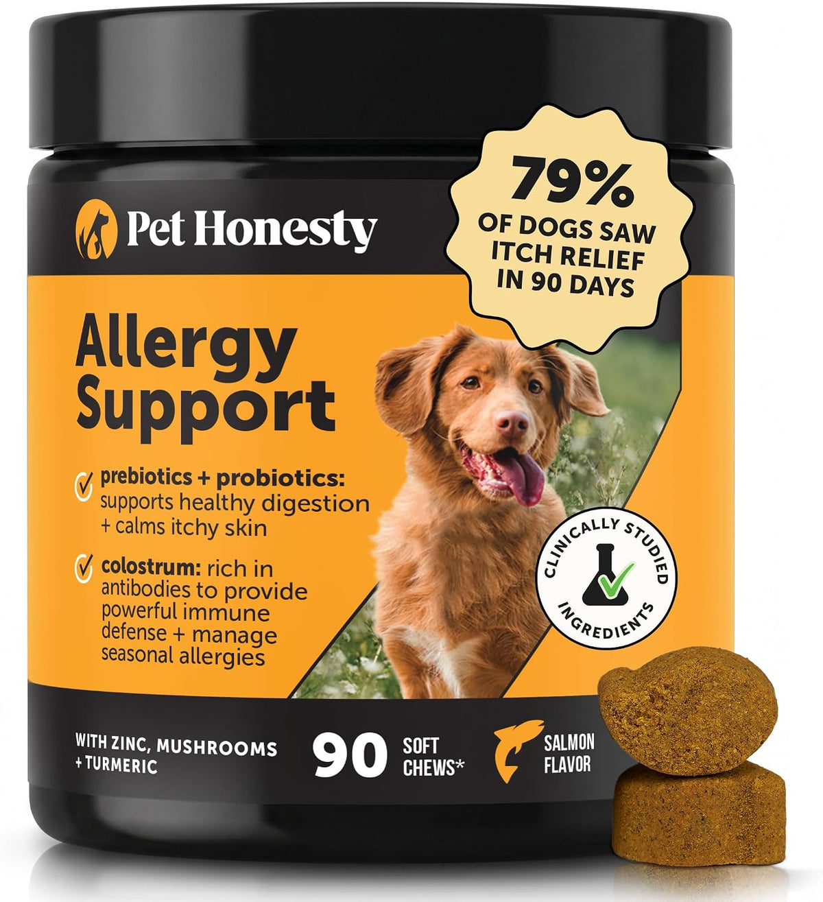 Dog Allergy Chews for Itch & Allergy Relief, Salmon