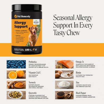 Dog Allergy Chews for Itch & Allergy Relief, Salmon